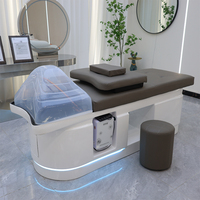 Lit de massage thaïlandais de haute qualité personnalisable avec chauffage automatique, bac à shampoing et massage du dos