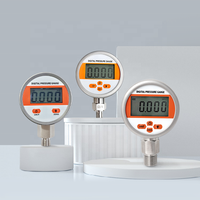 WTsensor CE RoHS -1bar 1000 bar 100mbar Ranges 80mm Diameter Water Oil Gas air 316L Pressure Gauge Meter