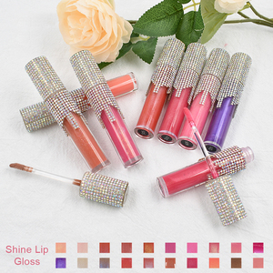 Bán buôn sang trọng Lipgloss nude kim cương sáng bóng Son môi OEM Logo Lipgloss ống không thấm nước Matte Son môi lỏng - Product Image 6