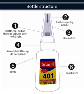 กาวอะคริลิก JXY Korean Original Metylan 401 ยึดติดแน่นทันที สำหรับซ่อมแซมไม้ โลหะ และพลาสติก - Product Image 4