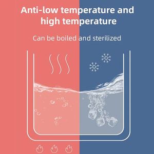 3pcs BPA-Free <b>Reusable</b> Transparent Brush Silicone Soft Drinking <b>Straws</b> with Cleaning Brush Set Bar Party Kitchen Supplies - Product Image 5