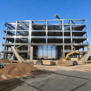 Bâtiment <span class=keywords><strong>en</strong></span> structure acier moderne <span class=keywords><strong>à</strong></span> plusieurs étages, assemblage rapide, construction préfabriquée économique, résistant au feu et au vent pour - Product Image 3