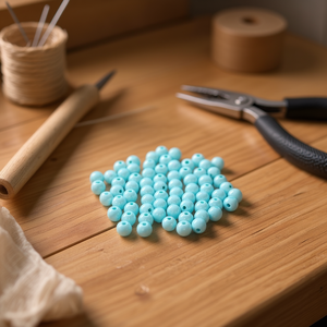 Perline Acriliche Ilan 8mm Azzurro Chiaro 19g - Product Image 3