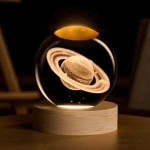 Boule en céramique du système solaire 3D, 2,4 pouces, design Art déco, cadeaux de l'univers, modèle gravé au laser décoratif, <span class=keywords><strong>astronomie</strong></span>, physique - Product Image 1
