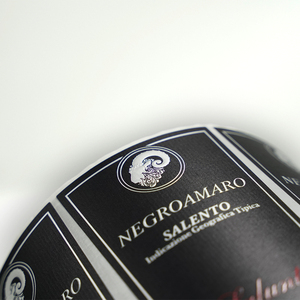 Miễn Phí Thiết Kế Logo Riêng Tùy Chỉnh Tự Dính Nhãn Kết Cấu Giấy Sang Trọng Vỏ Trứng Giấy Rượu Vang Đỏ Nhãn In Nhãn Rượu Vang - Product Image 2