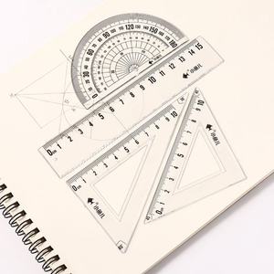 Juego de Reglas Little Fish de 15 cm, Herramientas Matemáticas de Plástico, Kit de Geometría para Dibujo Estudiantil - Product Image 1