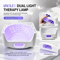 Lampe UV professionnelle pour ongles, 57+12 LED, construction métallique, portable, usage en salon, lumière de polymérisation 365nm, garantie 1 an, écran LED
