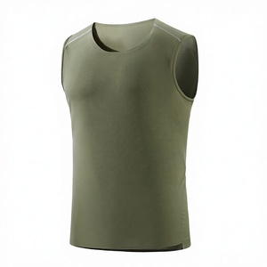 Débardeur tricoté noir uni pour homme - Haute qualité, imperméable, respirant, coupe-vent, polyester/coton écologique, sport, gym - Product Image 3
