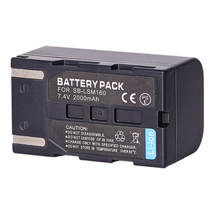 SB-LSM160 LSM160 2000mAh batteria per <span class=keywords><strong>Samsung</strong></span> SC-D SC-DC VP-D VP-DC serie VM-DC, VM-DC560K DC560 DC160, <span class=keywords><strong>videocamera</strong></span> VP-DC575 - Product Image 2