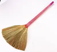 Vassoura de grama natural, escova varredora para limpeza de grama e vassoura