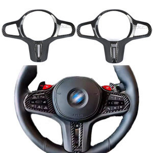 Cubierta de Volante de Cuero y Fibra de Carbono para BMW Serie 1 3 4 5 G20 G30, Estilo Deportivo, Decoración Interior - Product Image 1