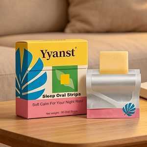 Yyanst Tiras Orales de Disolución Rápida, Película Oral Portátil para el Descanso Nocturno, Suplemento Dietético Diario para Adultos, 30 Tiras - Product Image 2