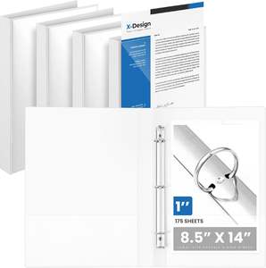 Fichário Personalizado Impresso Atacado, Fichários de <span class=keywords><strong>3</strong></span> Argolas, Pasta de Folhas Soltas A4, Organizador de Documentos para Escola e Escritório - Product Image 1