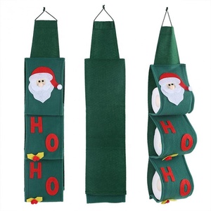 Support de papier toilette de Noël en gros, boîte à mouchoirs en tissu non tissé Père Noël, sac de rangement de Noël - Product Image 6