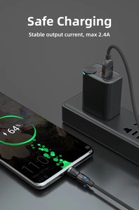 Vendita calda cavo di ricarica magnetico USB universale 3 in 1 - 540 cavo di ricarica per telefono magnetico rotante con luce a LED - Product Image 5
