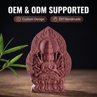 Collier pendentif Guanyin à mille mains parfumé aux herbes fait main, amulette de protection du zodiaque, bijoux spirituels de style chinois