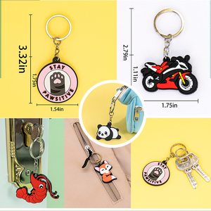 Bán buôn tùy chỉnh móc khóa trong mềm PVC hoặc cao su cá nhân với logo của bạn cho khách sạn xe ô tô bất kỳ khuyến mãi - Product Image 5