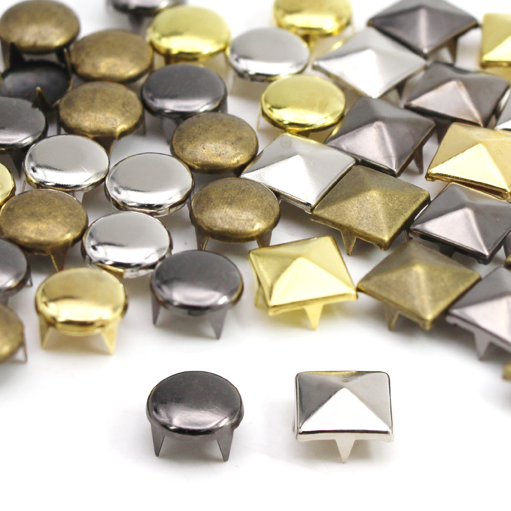Wholesale Hot Fix Metal Square Pyramid Stud Perfect For DIY Fashion