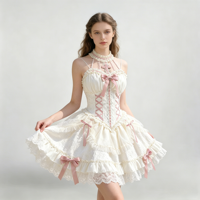 Robe JSK Lolita à motif croix gothique, style sombre, costume de cosplay anime pour femmes, fête d'Halloween