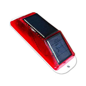 Luz de advertencia estroboscópica <span class=keywords><strong>solar</strong></span> LED Premium de alta calidad, carcasa IP68, conos de tráfico en carretera, poste delineador - Product Image 3