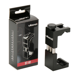 <span class=keywords><strong>Ulanzi</strong></span>-abrazadera de teléfono para fotografía, <span class=keywords><strong>ST</strong></span>-02, montaje de trípode con 1/4 de zapata fría para Vlog Video - Product Image 1