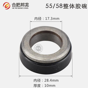 Impellers de pompe de lavage haute pression/lave-auto avec coupelles en caoutchouc intégrées triangulaires en cuivre de type 55/58 et joints plats de piston - Product Image 4