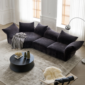 Sofá moderno estilo simple sala de estar Villa tela esponja relleno apartamento conjunto hoteles - Product Image 4
