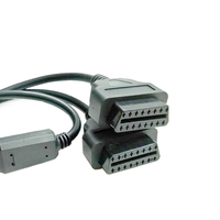 Cable de Extensión Divisor en Y Universal de 16 Pines OBD II OBD2, Conector Macho a Doble Hembra, para Autos