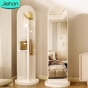 Khách sạn phòng khách hiện đại cổ điển hatstand đa chức năng tầng góc quần áo Cây Trắng áo bằng gỗ Kệ Đứng với gương