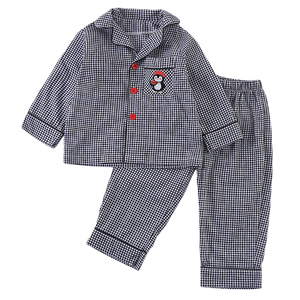 Kid's Girl's Plaid Nightwear Cotton Long Sleeve 2026 Spring 2 Piece Outfit <strong>Boys</strong> <strong>Clothing</strong> Sleepwear Girls Kids Customized Pajamas - Product Image 1
