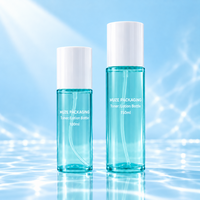 Bouteille de toner PET vide MUZE personnalisée bleue 100ml 150ml OEM ODM, emballage écologique pour soins liquides, bouteille d'huile corporelle