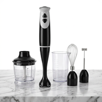 Mixeur Électrique et Extracteur de Jus 200W pour Usage Domestique, Mixeur Plongeant Multifonctionnel en Plastique, Mixeur à Main