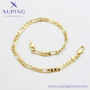 A00757209 <span class=keywords><strong>Bijoux</strong></span> Xuping – Chaîne de cheville élégante en cuivre plaqué <span class=keywords><strong>or</strong></span> 14 carats, design léger et luxueux, respectueux de l'environnement - Product Image 2