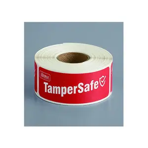 Custom Logo Printing Tape Resistant Labels Seals Safety Prevent Opened Sticker Food Delivery Tamper Evident Safety Stickers