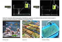 Pompe à air d'aquarium intelligente 3L/min avec capteur, recharge USB, économie d'énergie, basse pression, aérateur portable pour bassin, robinet extérieur, camping