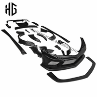 Kit carrosserie pare-chocs style LB pour Mercedes Benz Classe C W204 C63 Jupes latérales en fibre de verre Spoiler Diffuseur arrière