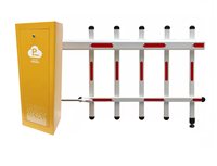 Torniquetes de puerta de barrera de pluma vertical automática de alta eficiencia para sistema de estacionamiento y anuncios