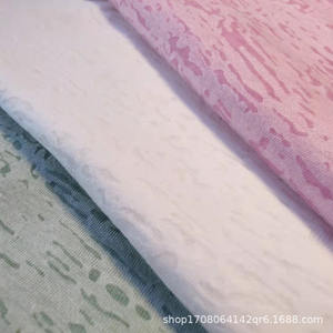 यूरोपीय अमेरिकी फैशन महिलाओं के योग कपड़ों में cvc सादे कपड़े को कवर करते हैं 130 ग्राम जला दिया गया फूलों को जला दिया - Product Image 4