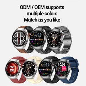 Relógio Inteligente ET460 com Pulseira de Couro, Monitor de Pressão Arterial ECG de 1,47 Polegadas, Chamada SOS, IP68 à Prova d'Água, Rastreador de Fitness - Product Image 5