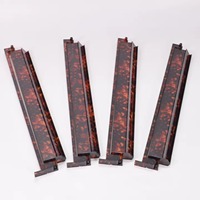 HIMORE Supports de rangement portables de luxe modernes pour tuiles de Mahjong et de Poker avec poussoirs, en ABS vert, lot de 4, haute qualité, faible MOQ