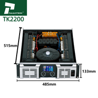 Amplificateur audio Paulkitson TK2200 Classe TD 2200W Système de sonorisation professionnel Amplificateur de subwoofer Amplificateur de puissance 2 canaux