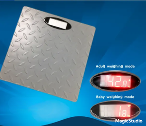 디지털 전자 아기 체중계 가정용 LED 디스플레이 미끄럼 방지 100g Grad <span class=keywords><strong>180kgs</strong></span> 최대 용량 어머니-아기 체중계 - Product Image 2