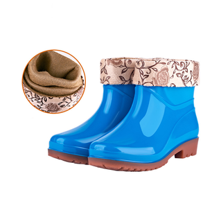 Hot-selling Lightweight PVC <strong>Short</strong> Rain BootsWaterproof Slip Resistant <strong>Wellington</strong> Rain Boots for Women - Product Image 6