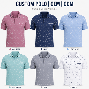 Polo de Golf Rosa Premium Personalizado para Hombre, Ropa Corporativa de Marca Privada con Tecnología de Absorción de Humedad, OEM - Product Image 2