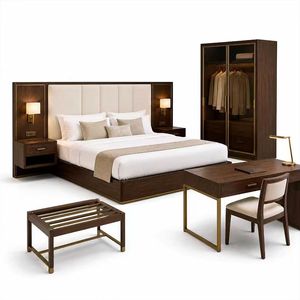 Conjunto de Muebles Modernos para Dormitorio de Hotel, Solución Integral, Muebles Personalizados para Habitaciones de Huéspedes, Proyectos Llave en Mano para Hostelería - Product Image 6