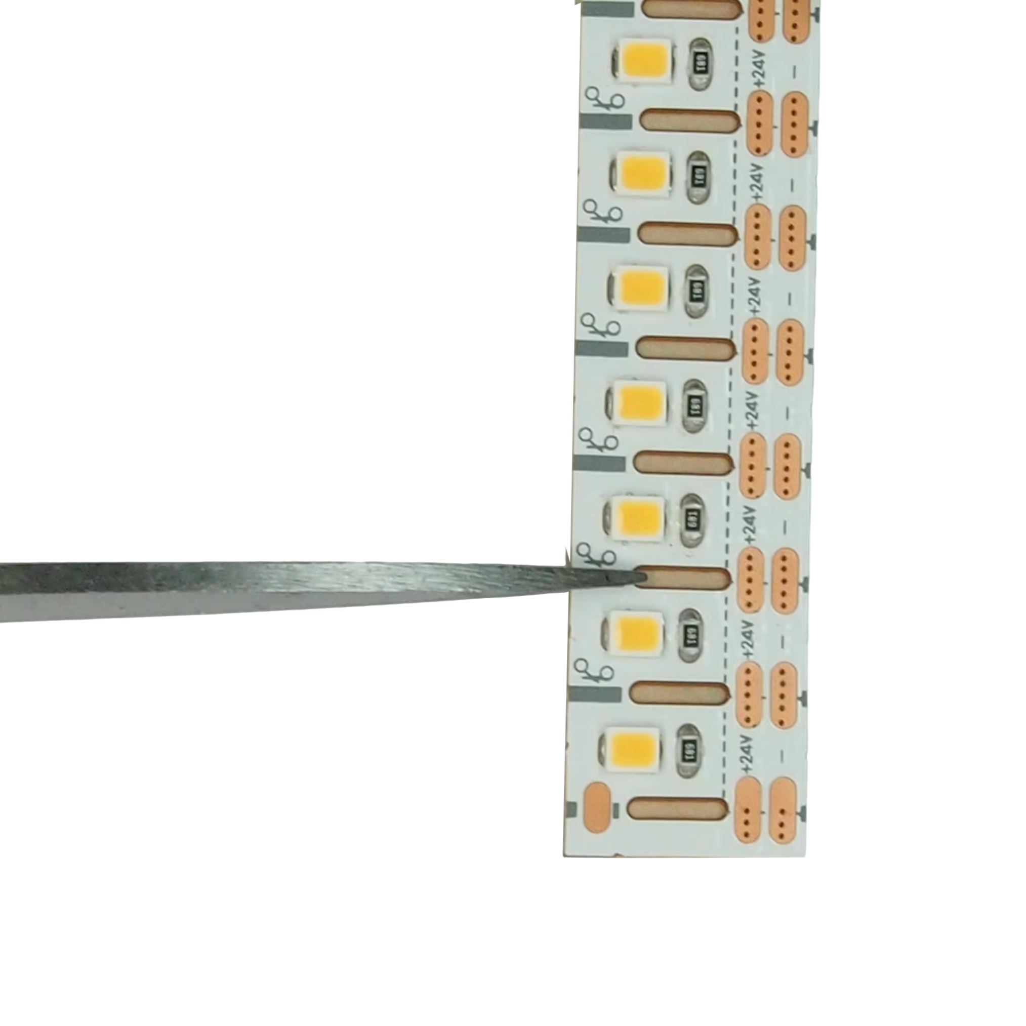 Smart 3D Side Bent & Cut LED Strip Lights Copper PCB Body 10+5mm Flexible Indoor Light High Performance CRI>90 24V