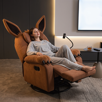 Fauteuil inclinable électrique à thème Anime, en tissu de qualité commerciale, avec support de téléphone, multifonction, personnalisable, pour salle de jeux