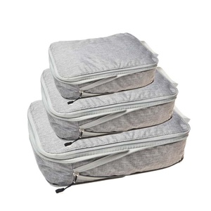 Faux Leather Packing Cubes Set Geometric Waterproof Travel Organizer Lightweight B2B Supply - Product Image 5