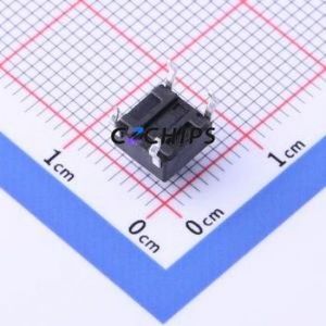 TC-1101DR-6.0H-160 Tactile Switch Through hole,6x6mm Switch Single Pole Single Throw Round Button 1.6N Through Hole - Product Image 2