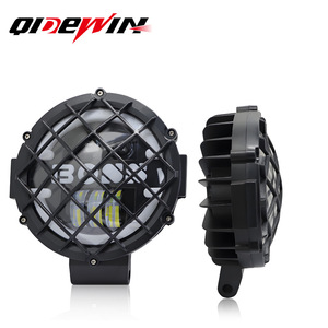ไฟหน้า LED ทรงกลมขนาด 7 นิ้ว ยี่ห้อ Qidewin พร้อมตะแกรงป้องกัน สำหรับรถจักรยานยนต์ รถออฟโรด ไฟสปอร์ตไลท์ 12-24V ป้องกันน้ำและฝุ่นระดับ IP67 - Product Image 1